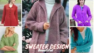 New Sweater Cardigan designs for girls and women | #sweaterdesign #sweater #cardigan
