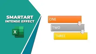 How to change SmartArt style to intense effect in Excel