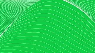 Minimal Background with Elegant Black Flowing Lines Animation | Green Screen