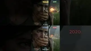 THE LAST OF US 2 TRAILER VS REALITY Graphics Comparison #thelastofus2 #ps5pro #shorts