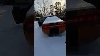 modified Challenger cold start #car #cars #dodgechallenger #hemi #musclecar #fast #fun #cold #race