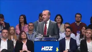 Govor Manfreda Webera na središnjem izbornom skupu HDZ-a u Ciboni - EU izbori 2019
