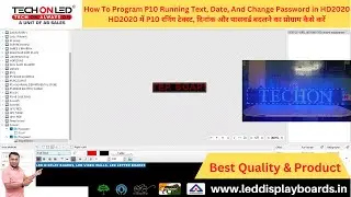 How upload data using Software hd 2020 with P10 #tutorial #ledart  #hd2020tutorial #trending #P10