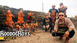 Huge Meat Dishes for ARTGER Event! Roast Pigs, Chickens and Grilled Brisket! | Boodog Boys
