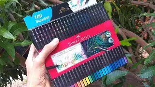 Como colorir - com os supersoft da Faber Castell 100 cores (review & tutorial)