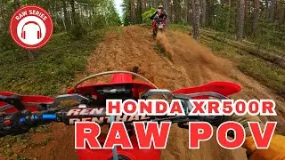 RAW SOUND & POV: 1983 Honda XR500R | SuperTrapp Exhaust | Vintage Enduro (Pure Sound / No Music)