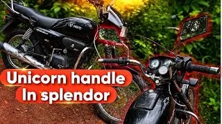 Unicorn handle in splendor | splendor modified kerala | hero Honda splendor | Kerala splendor 