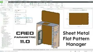 Creo Parametric 11.0 - Sheet Metal Flat Pattern Manager