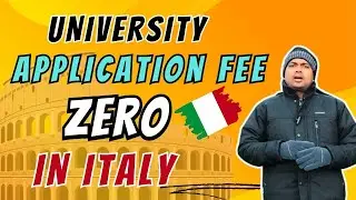 Study in Italy: Zero Application Fee in Universities with Deadline | No Application Fee in Italy ✈️