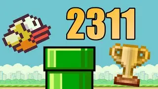 Flappy Bird score 2311 (former world record)