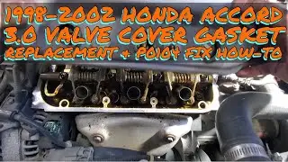 Honda Accord V6 Valve Cover Gasket Replacement &  P0104 Code Fix