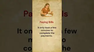 Paying Bills || Learn English! 🚀 #learnenglish #shorts #viral #viralshorts
