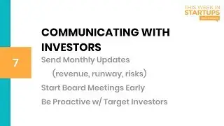 Communicating with Investors | Scaling Your Startup E2: Communication
