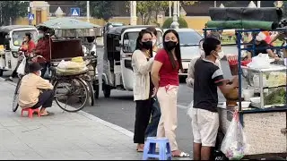 Saturday Walking tour at Riverside in Phnom Penh, Cambodia 2022