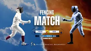 Fencing Epee Match U15 Romania 🤺🇷🇴- Asalt de scrima U15