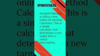 5 Best Free Online Duckworth-Lewis Calculator Websites | I Love Free Software TV |