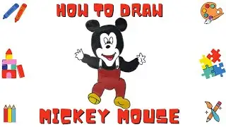 How to draw easy  mickey mouse  | Drawing mickey mouse for kids step by step