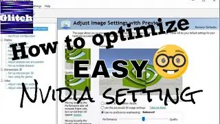 HOW TO optimized nvidia control panel for gaming 2020