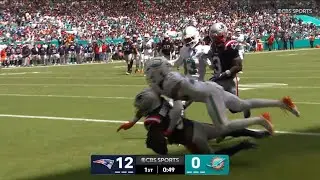 Boutte Makes INCREDIBLE One-Handed TD Catch - PATRIOTS vs DOLHPINS - 2025-26 NFL SEASON WEEK 2