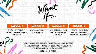 Minute Sermon May 11th What If? Lakeview Youth