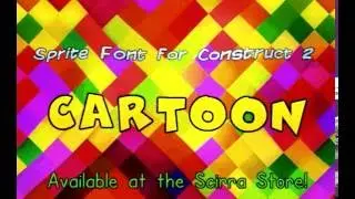 Cartoon sprite font