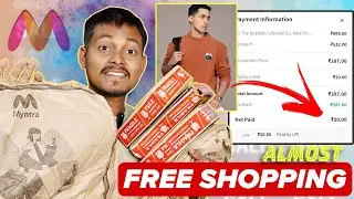 Almost FREE SHOPPING Unboxing from MYNTRA [₹20]
