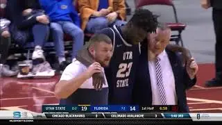 Utah State beats Florida 65-62 behind Merrill's 21 point game