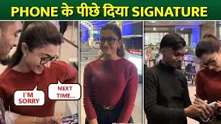 Rashmika Mandanna&rsquo;s Sweet Gesture Towards Paps Wins Hearts | Gives Autographs