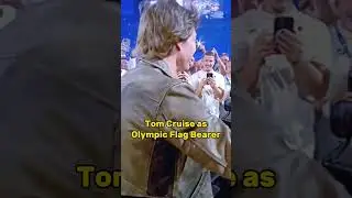 Tom Cruise As Olympic Flag Bearer #tomcruise #olympics #celebrity
