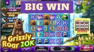 BIG WIN on Grizzly Roar 20K LuckyLand Slots