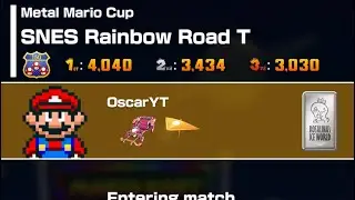 Mario kart tour Mario (snes) SNES Rainbow road T (metal Mario cup)(space tour 2026)