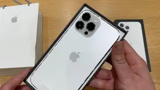 iPhone 13 Pro Max серебристого цвета &mdash; распаковка и впечатления.