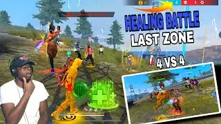 Healing battle in free fire br rank full match squad vs squad last zone #healingbattlechallenge 