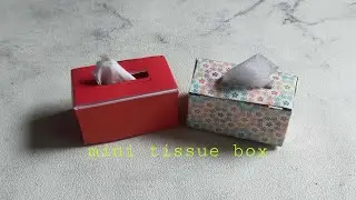 Origami tissue box l mini tissue box #shorts