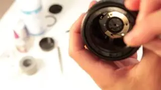 How to Clean Aperture Oil on a Nikon 28mm 2.8 D AF Lens Part 1/2