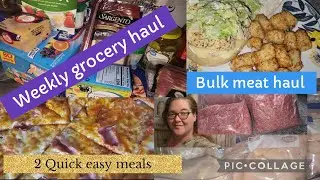 Weekly grocery haul and bulk meat || 2 easy delicious meals