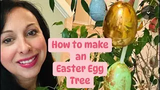 Decorating an Easter Egg Tree inspired by my visit to the Dallas Arboretum! !! 🪺🐣