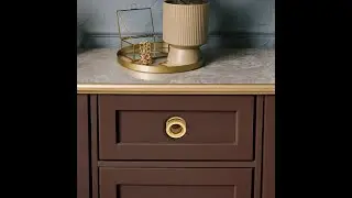 wskart  Gold Finish Door Pull Handle Knobs Square Shape Drawer Knob  KB4020G#wskart #homedecor