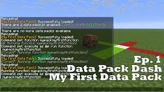 Minecraft Data Pack Dash Ep. 1 - 1.21.7&ndash;1.21.10 Setup (NEW folder names) | pack.mcmeta and functions