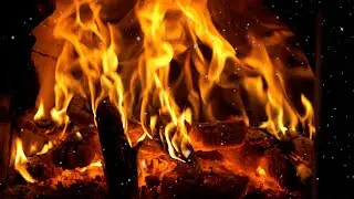 Расслабляющая рождественская мягкая фортепианная музыка с трещинкой камина + Зимние лесные звуки