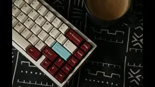 TX65 V2 PC - Vintage Cherry MX Black + Half POM Plate
