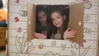 Картонный дом-раскраска