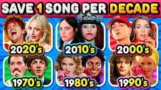 Save One Song: 6 Songs Per Decade 🎶 TOP Songs of the Decades ✨ | Music Quiz 2026