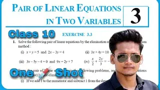 Class 10 Ex 3.3 Q1 Q2 Linear Equations in two variables Chapter 3 NEW CBSE NCERT Syllabus Rajmith