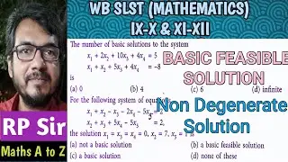 Maximum number of basic feasible solution.Non Degenerate & Degenerate basic feasible solution of lpp