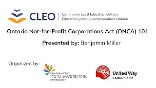 Ontario Not-for-Profit Corporations Act (ONCA) 101 (for existing non-profits)