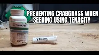 Prevent crabgrass using Tenacity herbicide when seeding / applying peat moss post seeding