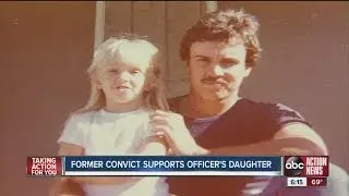 Former Convict Supports Slain Officer's Daughter
