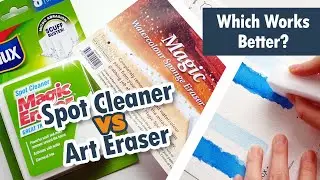 Household Sponge VS Watercolor Eraser | Removing Watercolor Paint: Which Works Better?