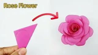 Very Cute paper rose making/ easy paper crafts